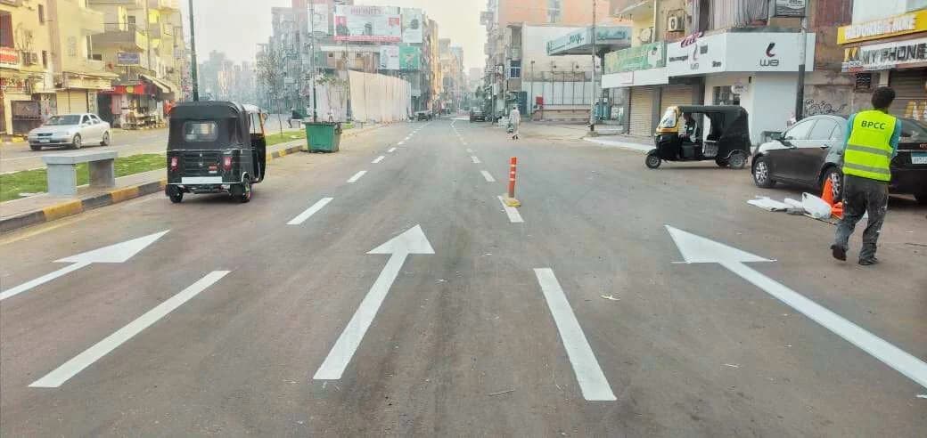 طريق محلي مطور بمدينة الباجور