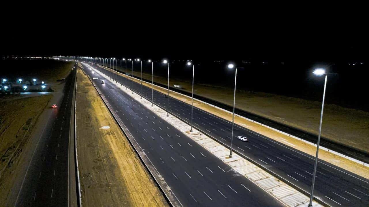 قطاع من طريق القاهرة السويس